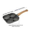 Multi-Pancake/Omelet Pan: 4-Hole Nonstick Frying Pan