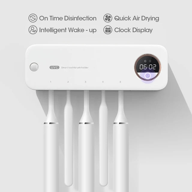 Wall-Mounted UV Toothbrush Sterilizer: Automatic Sanitization for a Hygienic Bathroom