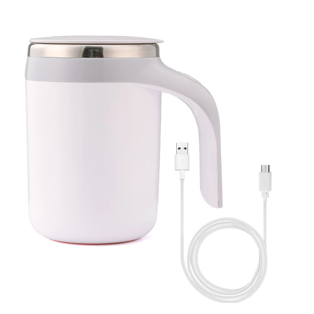 Smart Auto-Stirring Coffee Mug: USB Rechargeable & Heated