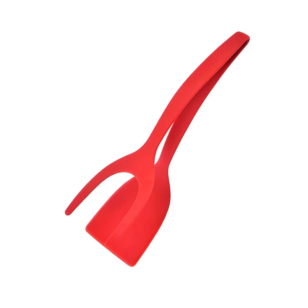 Non-Stick Egg Flipper Spatula & Tongs: Perfect Pancakes & Omelets