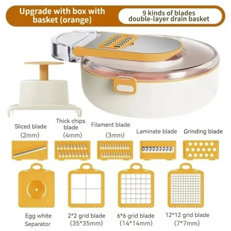 11-in-1 Vegetable Chopper & Slicer: Effortless Food Prep