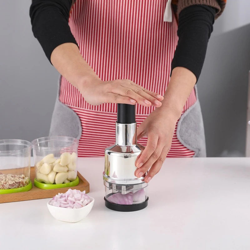 Powerful Hand Chopper: Meat, Fruit, Veggie & Nut Shredder