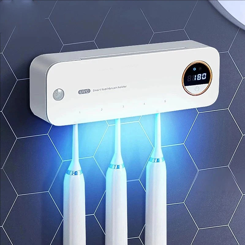 Wall-Mounted UV Toothbrush Sterilizer: Automatic Sanitization for a Hygienic Bathroom