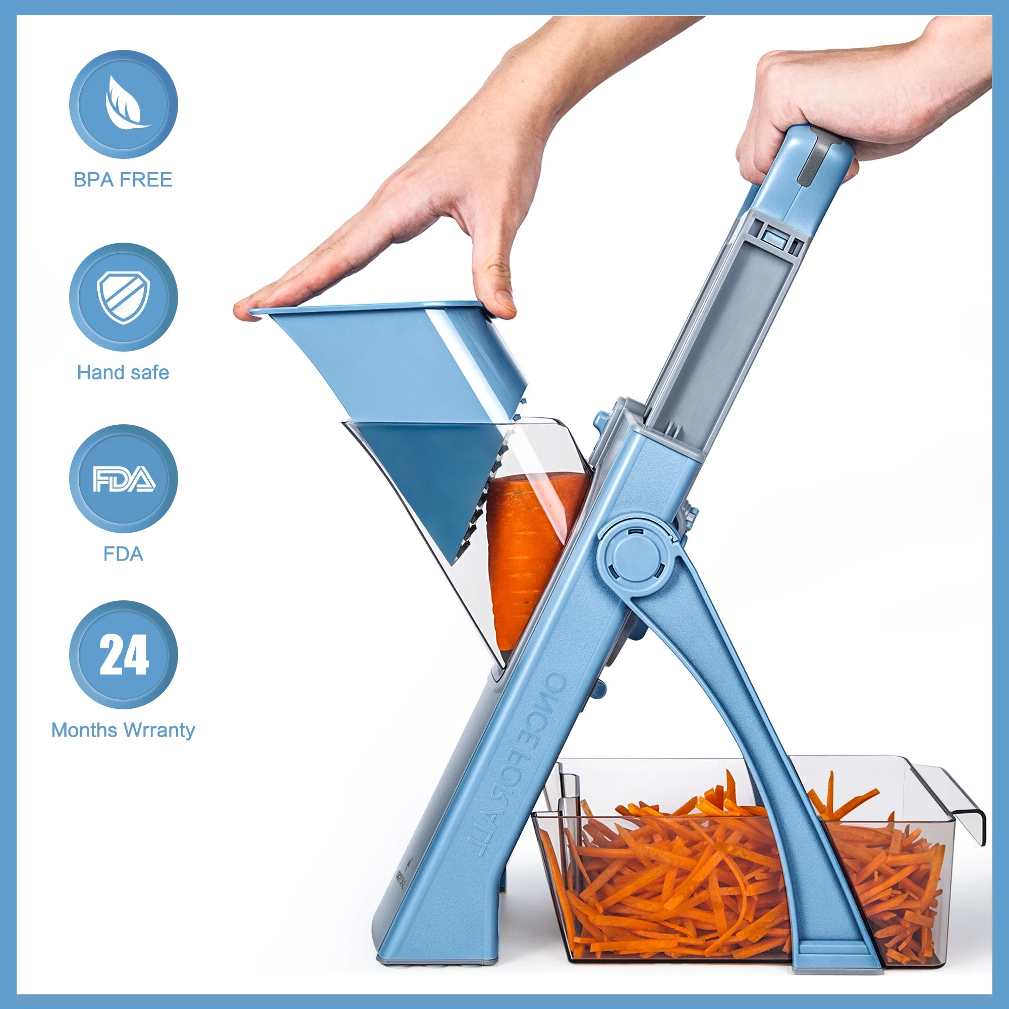 Multi-functional Kitchen Mandoline Slicer: Chop, Dice, Slice!