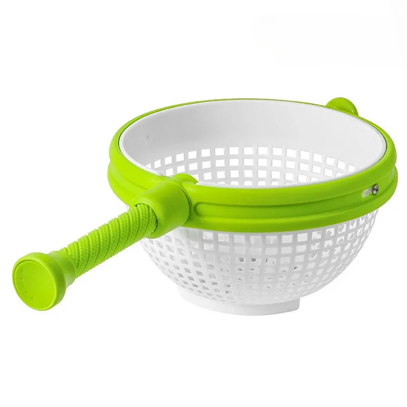 Rotating Vegetable & Fruit Washer: Fast Drying Salad Spinner