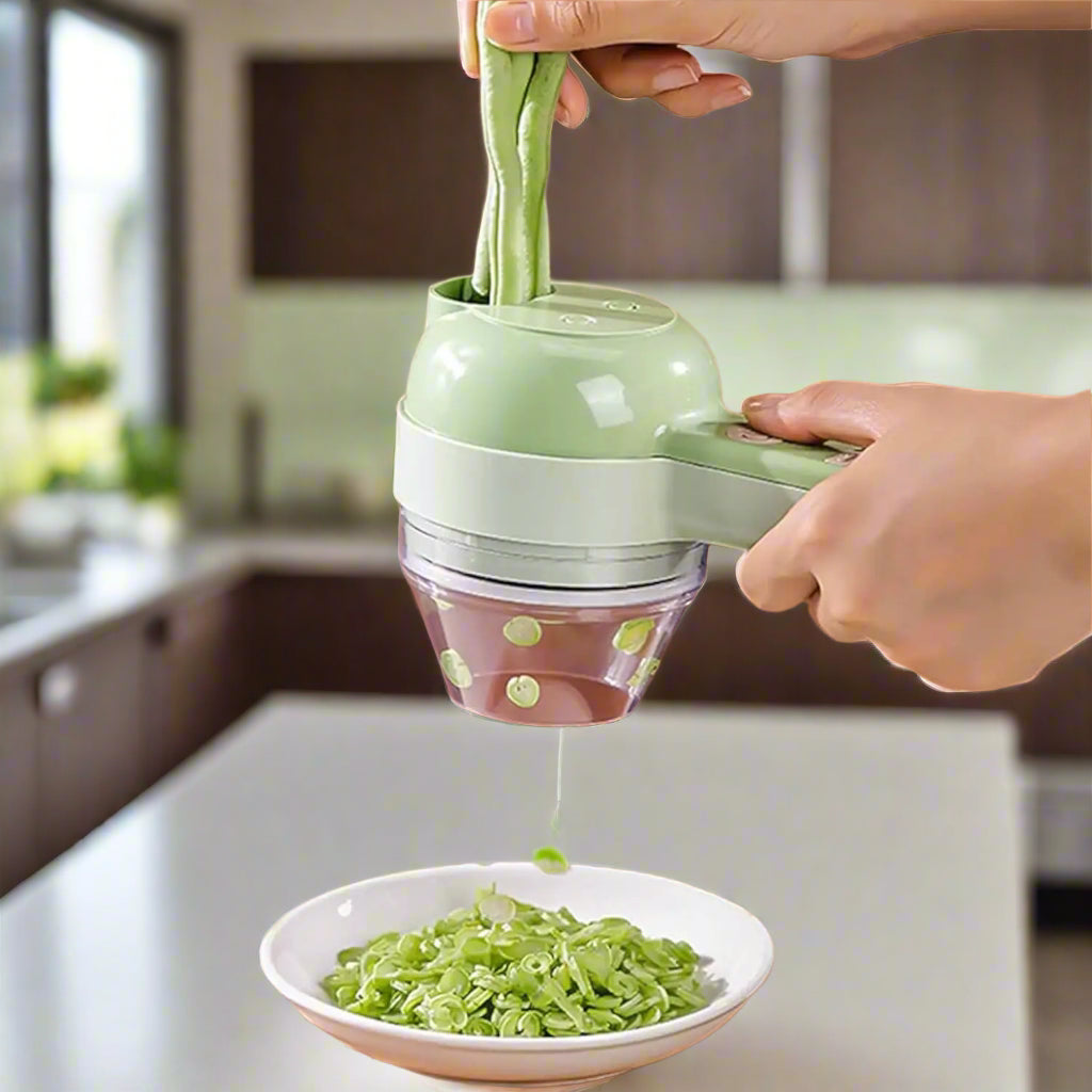 5-in-1 Electric Food Chopper: Wireless & Rechargeable Vegetable Cutter