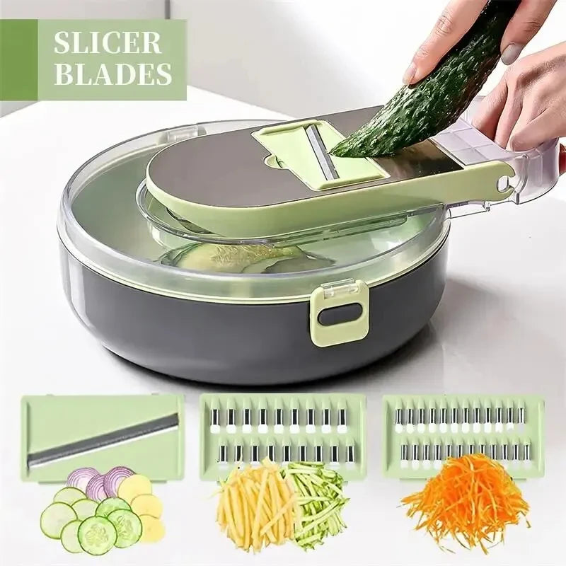 11-in-1 Vegetable Chopper & Slicer: Effortless Food Prep