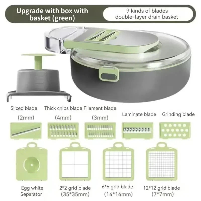 11-in-1 Vegetable Chopper & Slicer: Effortless Food Prep