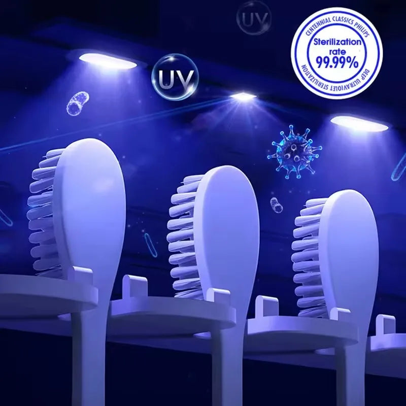 5-Star Rated: UV Toothbrush Sterilizer with Automatic Toothpaste Dispenser